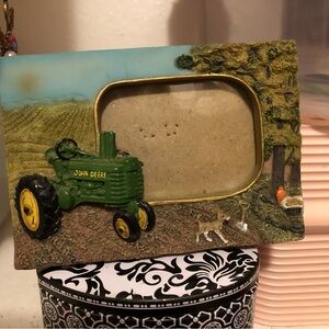 John Deere Green and Yellow Tractor Frame